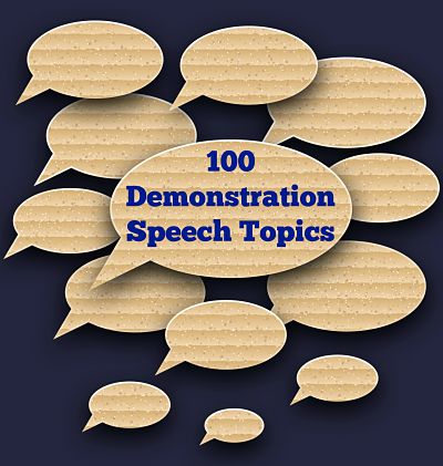 100 demonstration speech topic ideas to help you prepare for your next public speaking assignment. These how-to topics are fun to talk about and cover a huge range of activities - you're bound to find one to work with!