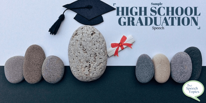 A sample high school graduation speech sent in by a visitor to Best Speech Topics. This speech honors all those who helped this student graduate and is an excellent example to follow when crafting a speech of your own.